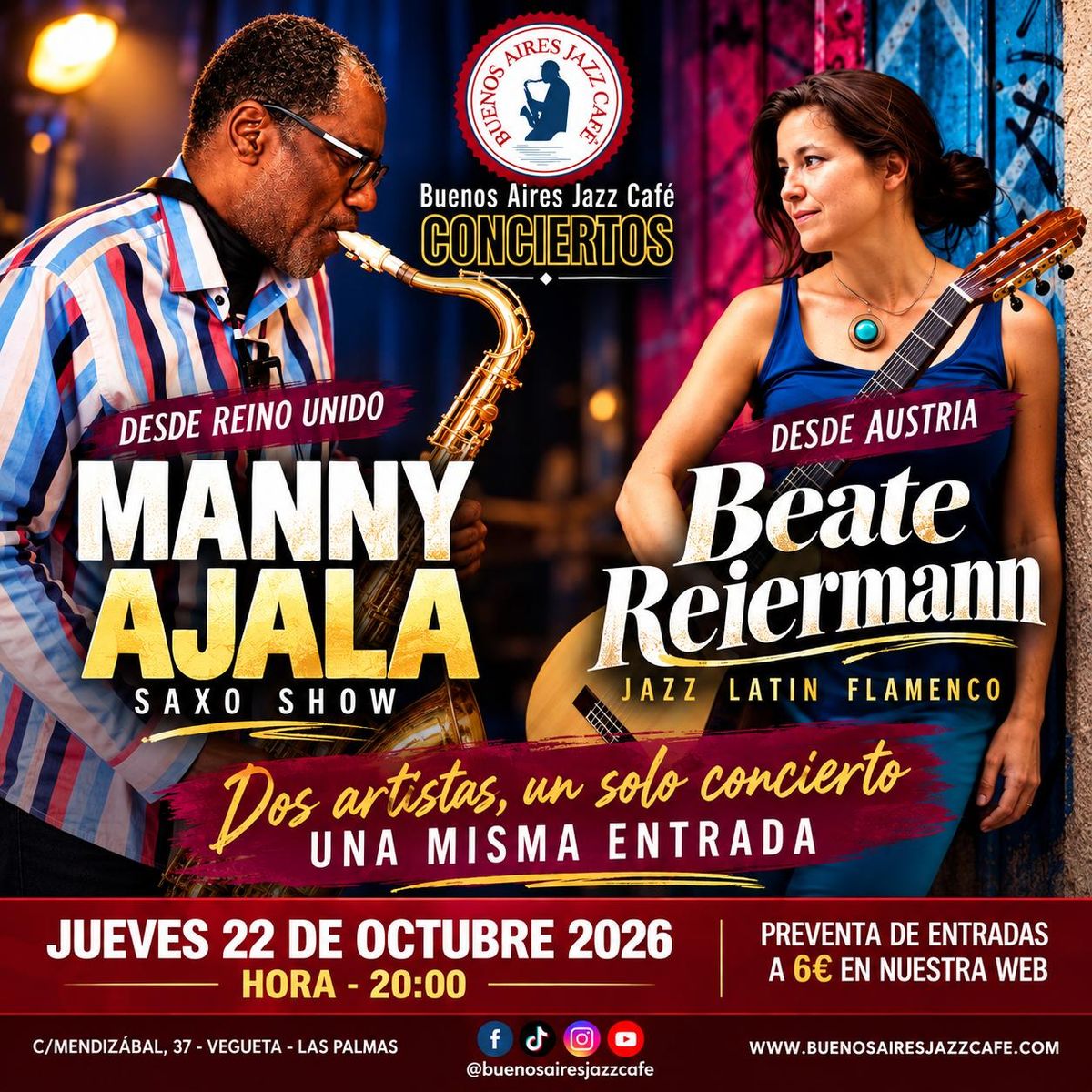Manny Ajala & Beate Reiermann: One Concert