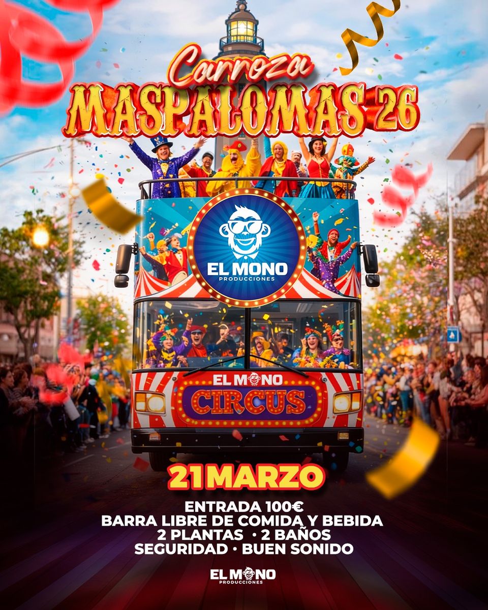 Maspalomas Carnival Float by El Mono Producciones