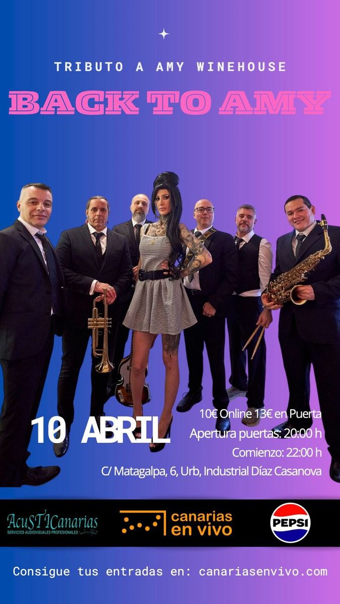 Back To Amy at Canarias en Vivo