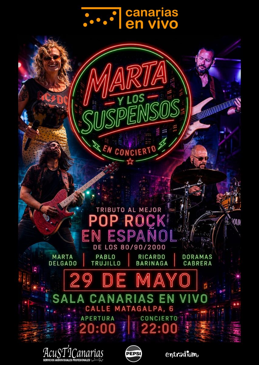 Marta y Los Suspensos Live in Las Palmas