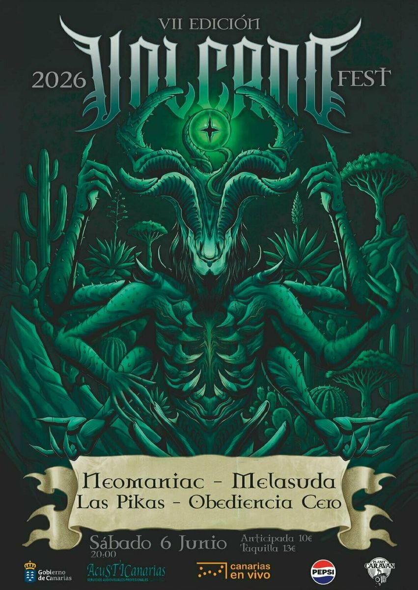 Volcano Fest: Neomaniac, Melasuda, Las Pikas & Obediencia Cero