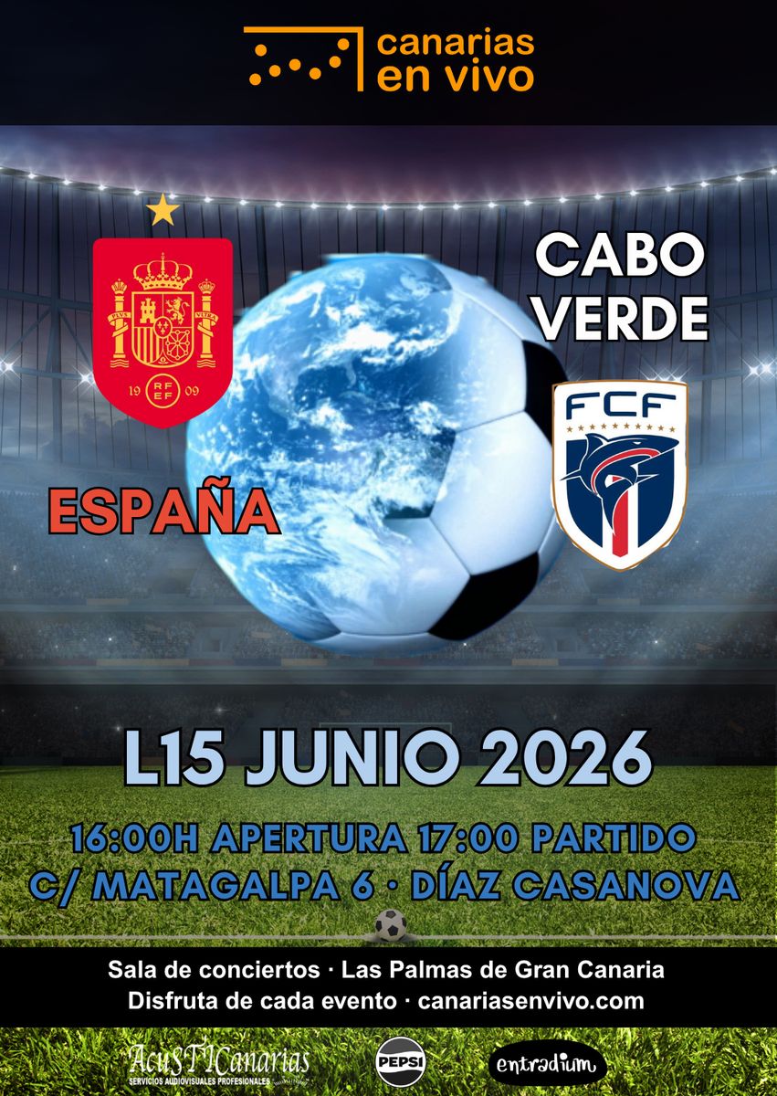 Spain vs Cape Verde Match Screening in Las Palmas