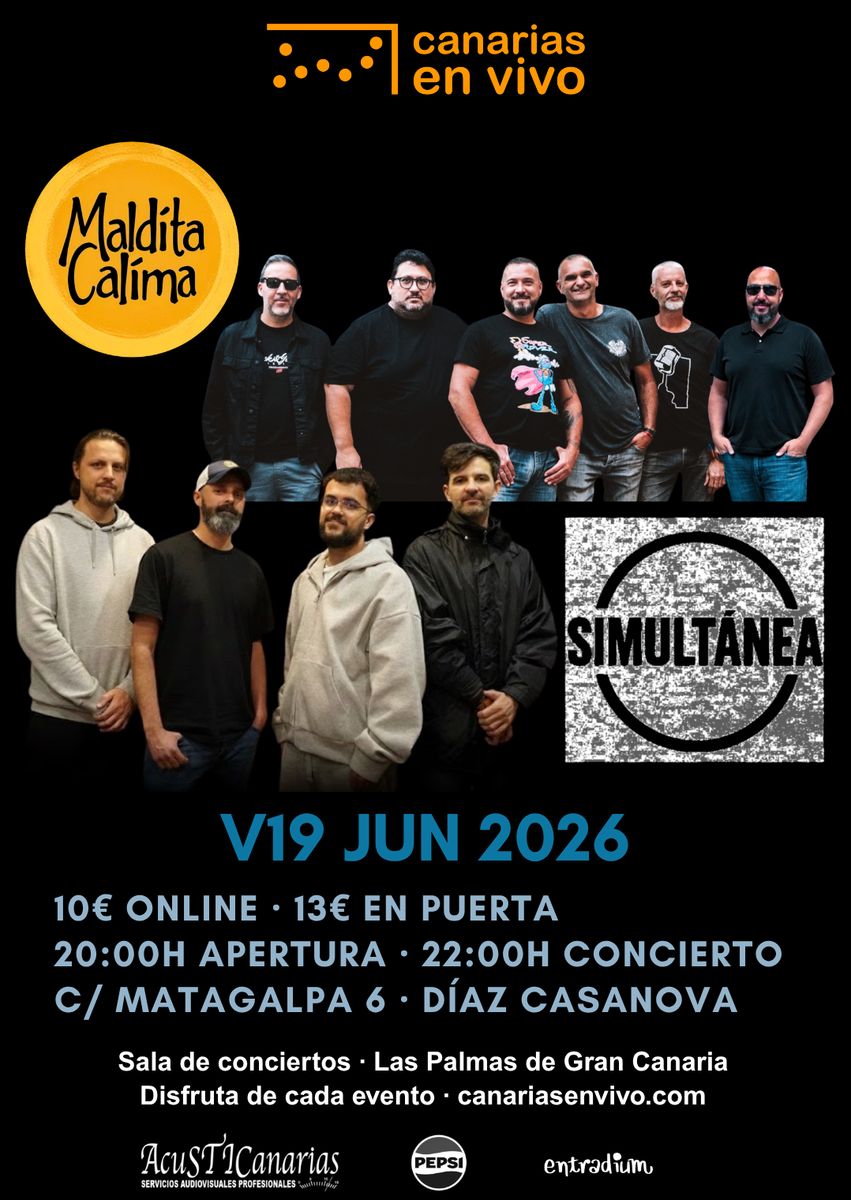 Maldita Calima + Simultánea Live Rock Concert