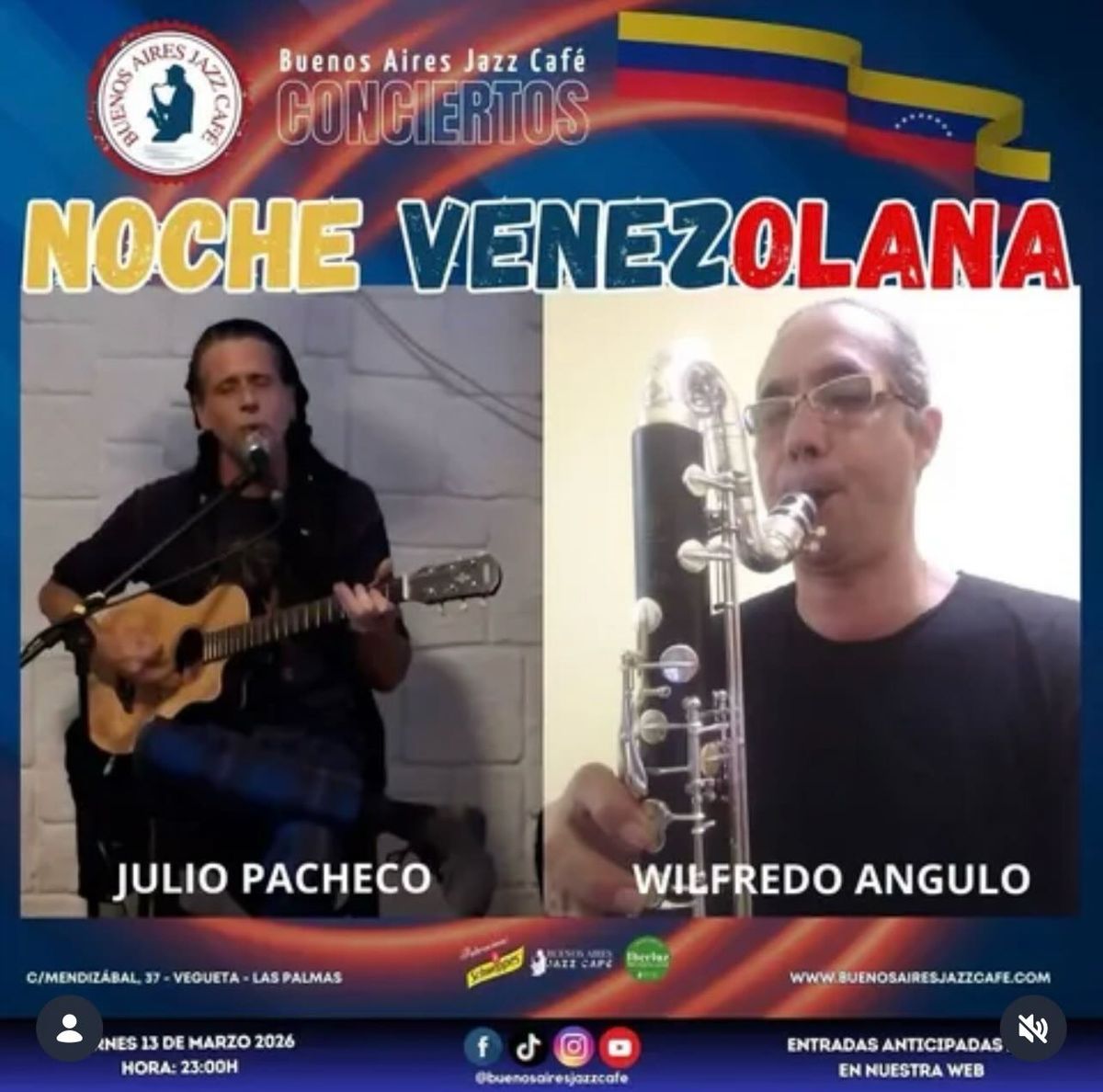 Venezuelan Night: Wilfredo Angulo & Julio Pacheco in Concert