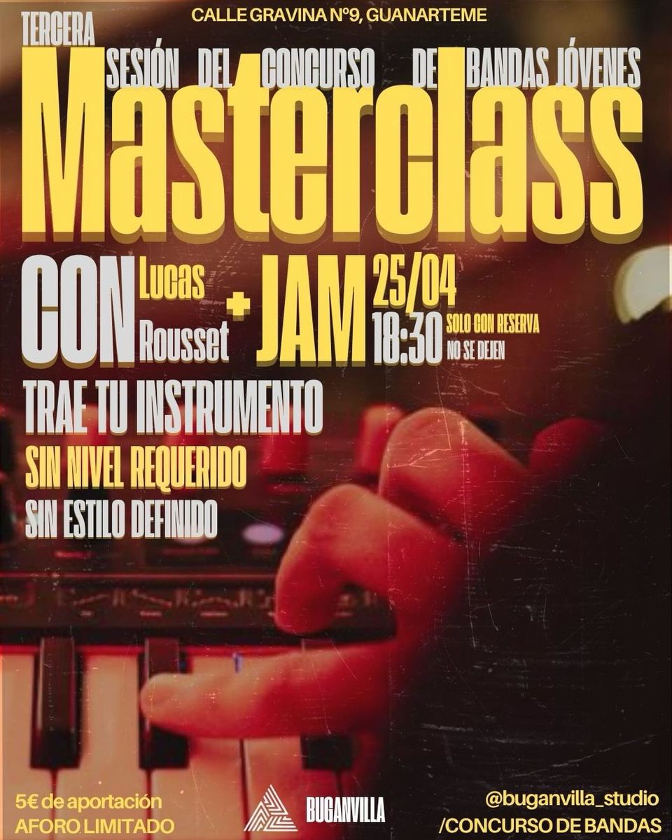 Third Youth Bands Contest Masterclass & Jam