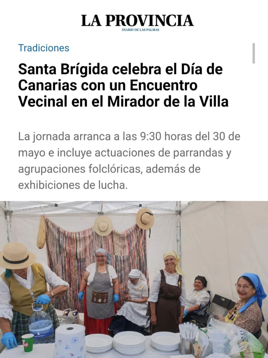 Canary Islands Day Neighbourhood Gathering in Santa Brígida