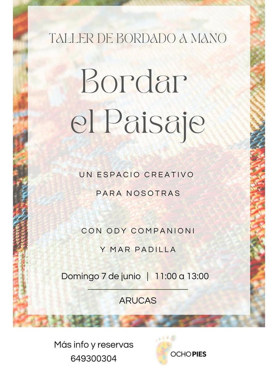 Embroidering the Landscape Postcard Workshop