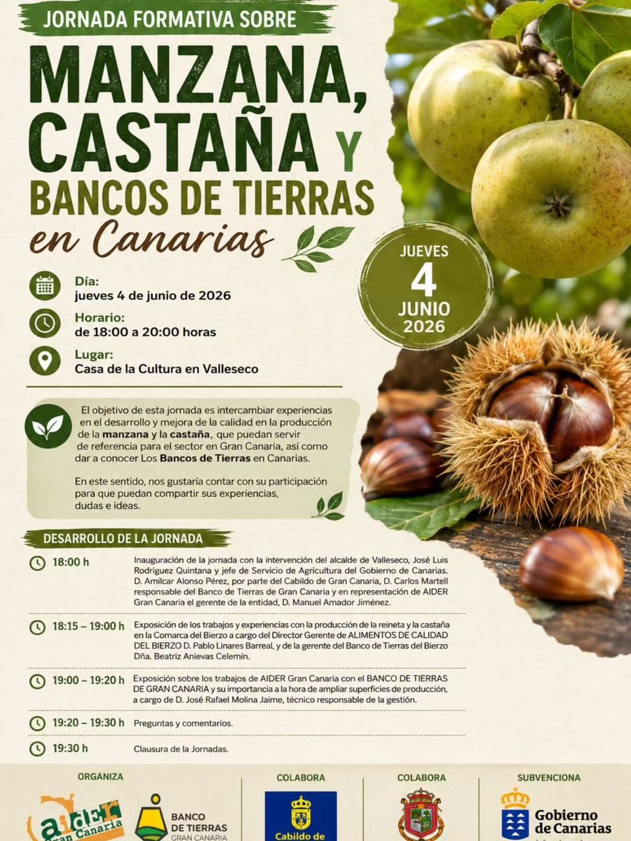 Training Day on Apples, Chestnuts and Land Banks in the Canaries