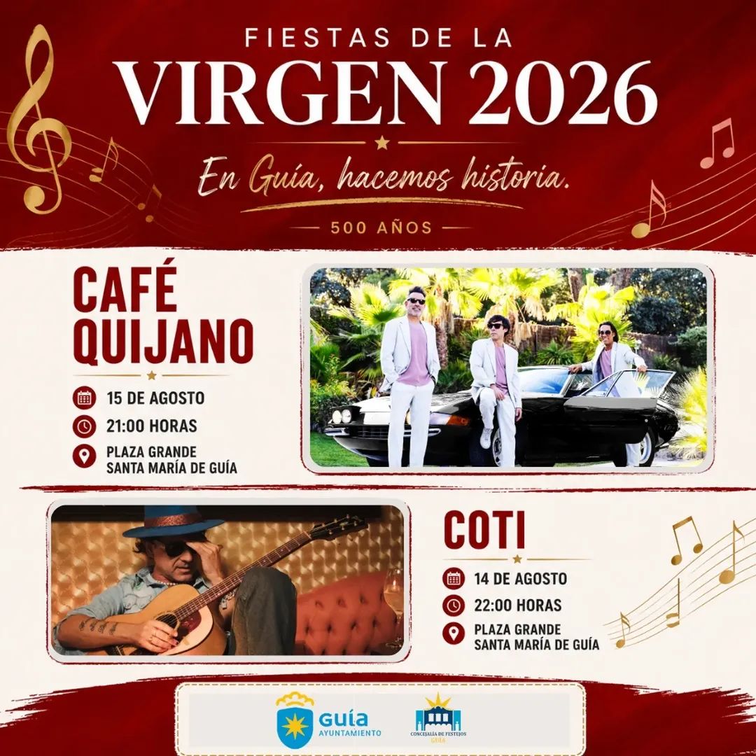 Coti in concert at the Patron Saint Festivities of La Virgen