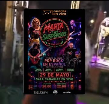 Marta y Los Suspensos Live in Canarias en Vivo