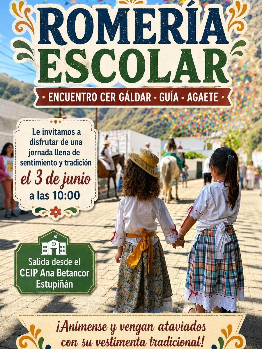School Romería in Valle de Agaete