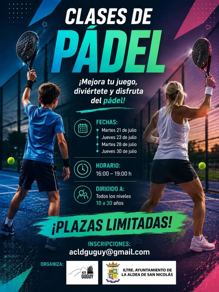 Youth Padel Classes in La Aldea