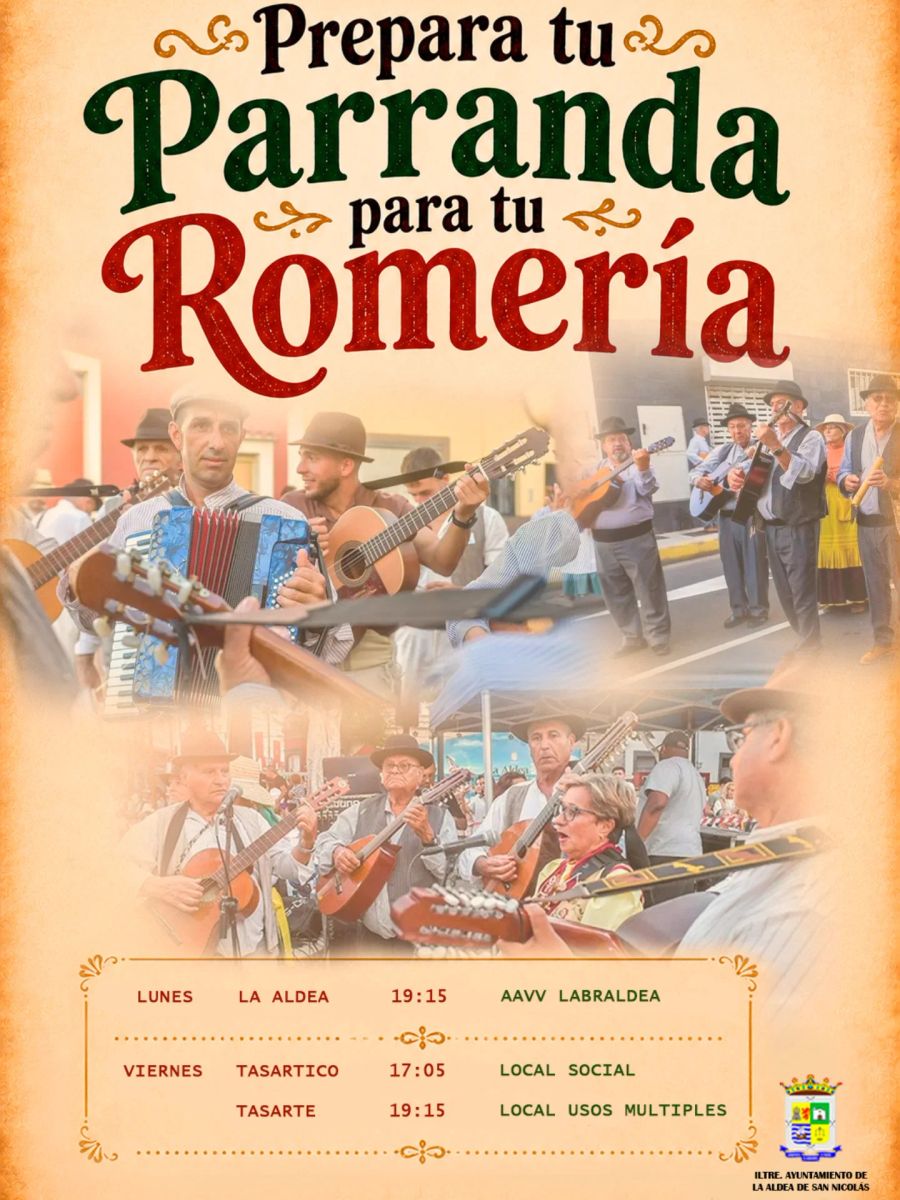 Prepare Your Parranda for Your Romería – Tasarte Class