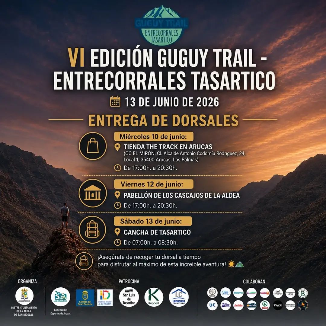Bib Pickup Guguy Trail Entrecorrales - Arucas