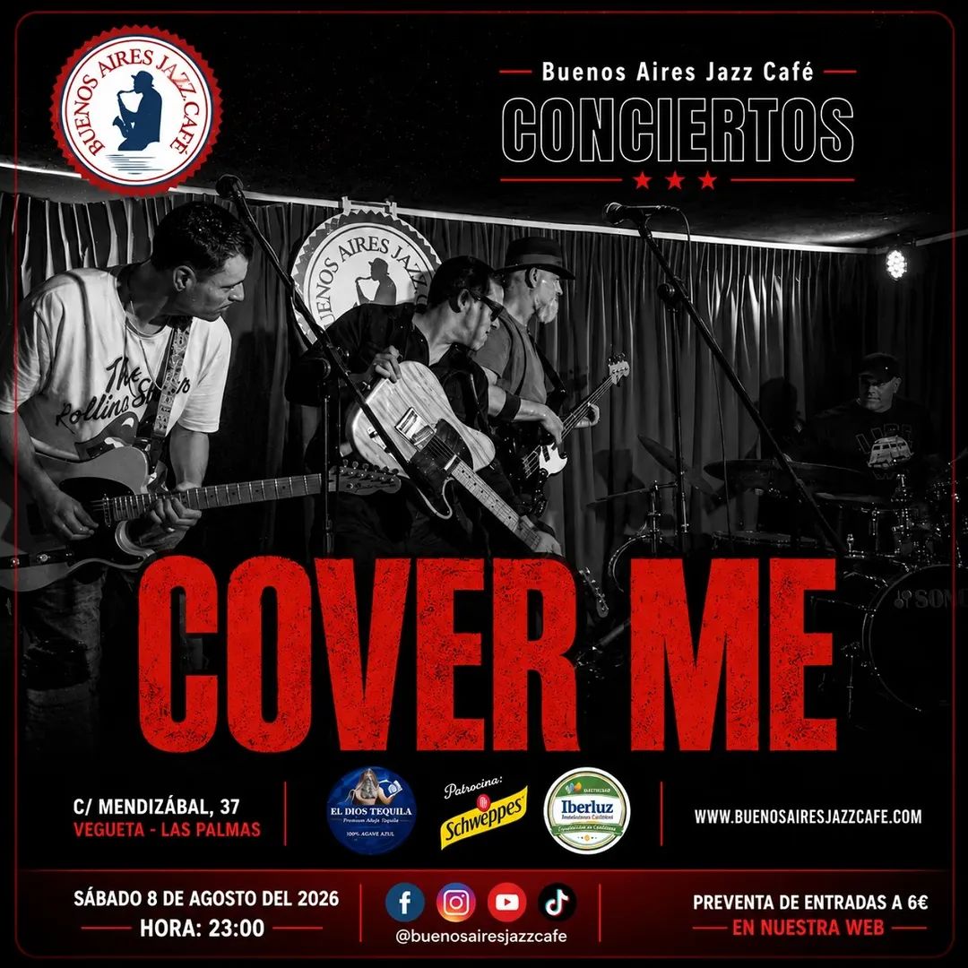 Concierto de rock en vivo de Cover Me