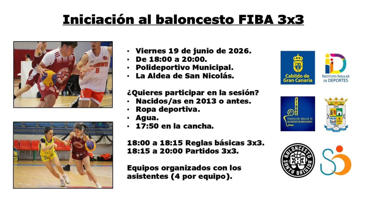 3x3 Basketball Promotion Session in La Aldea de San Nicolás