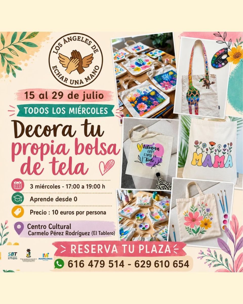 Decorate Your Own Fabric Bag Workshop