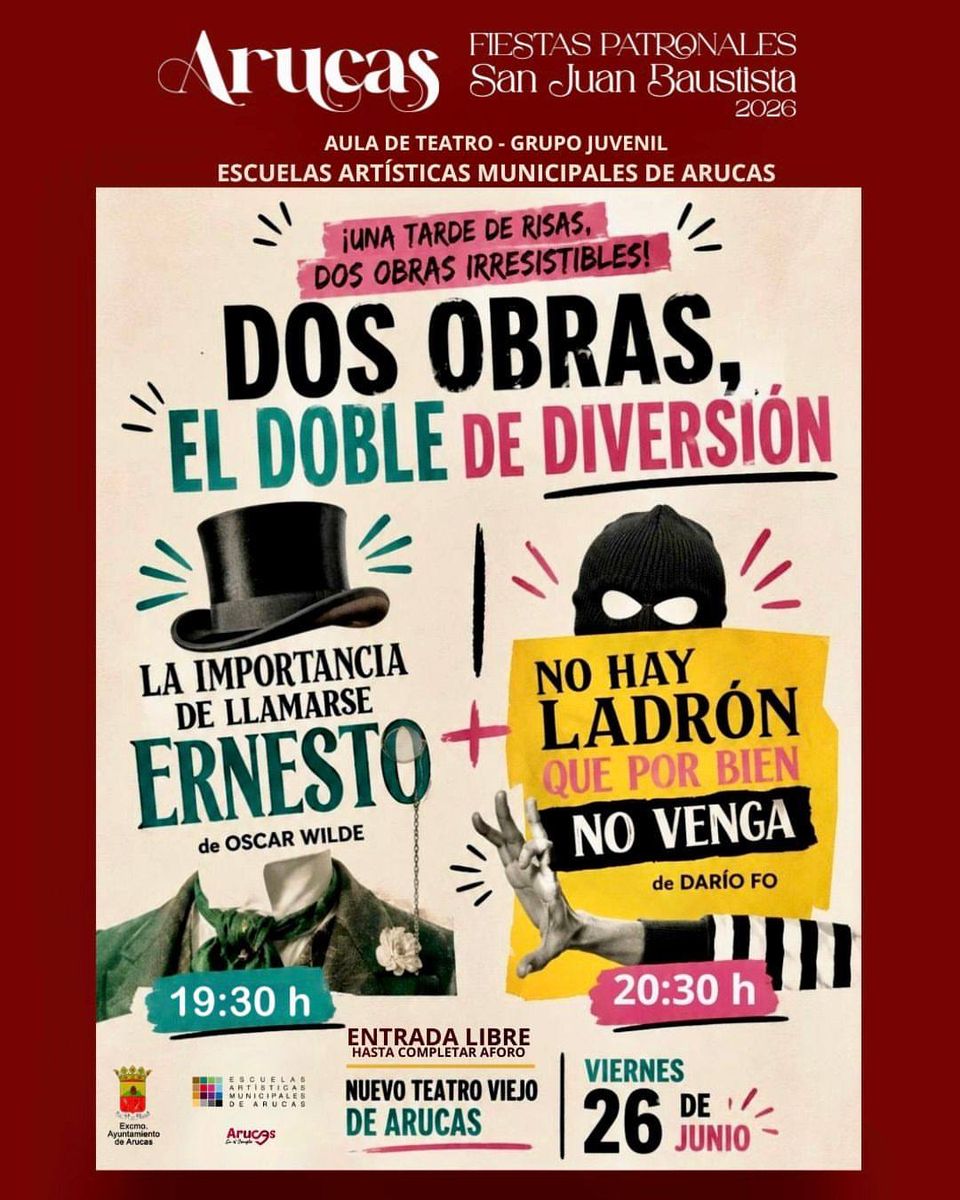 La importancia de llamarse Ernesto – Youth Theatre Show
