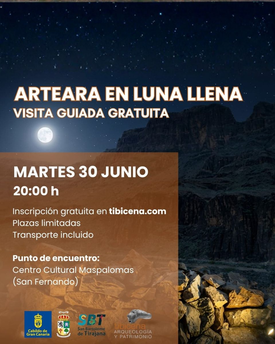 Arteara in Full Moon: Night Guided Visit