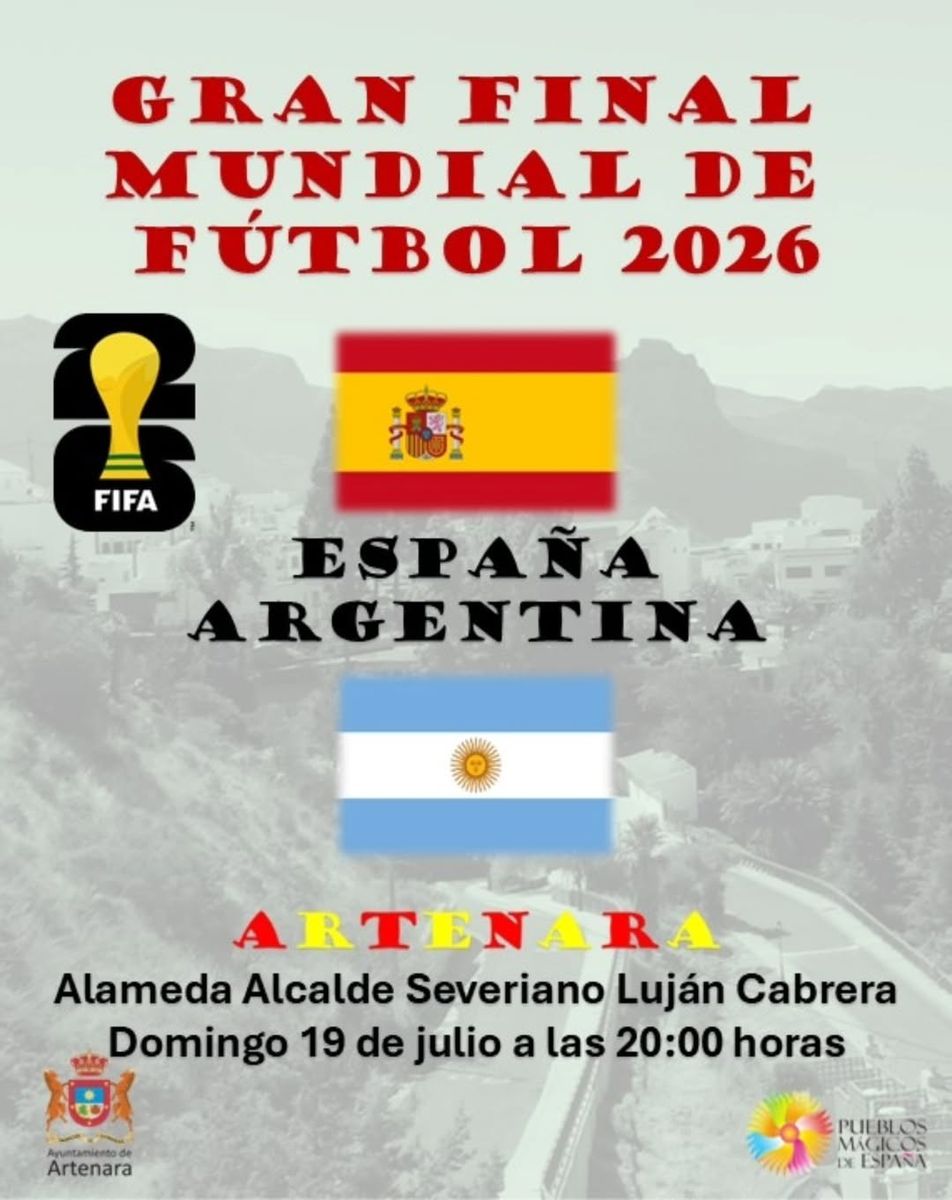 World Cup Final Spain vs Argentina on Giant Screen