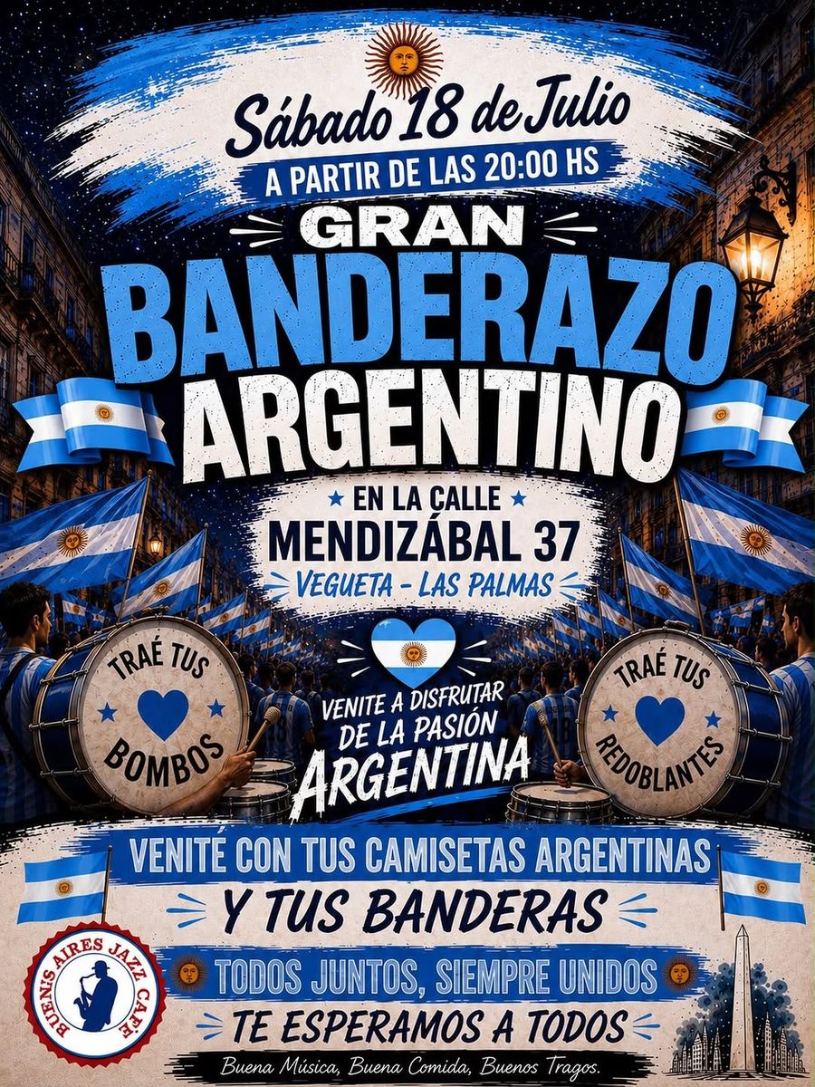 Great Argentine Flag Rally in Vegueta