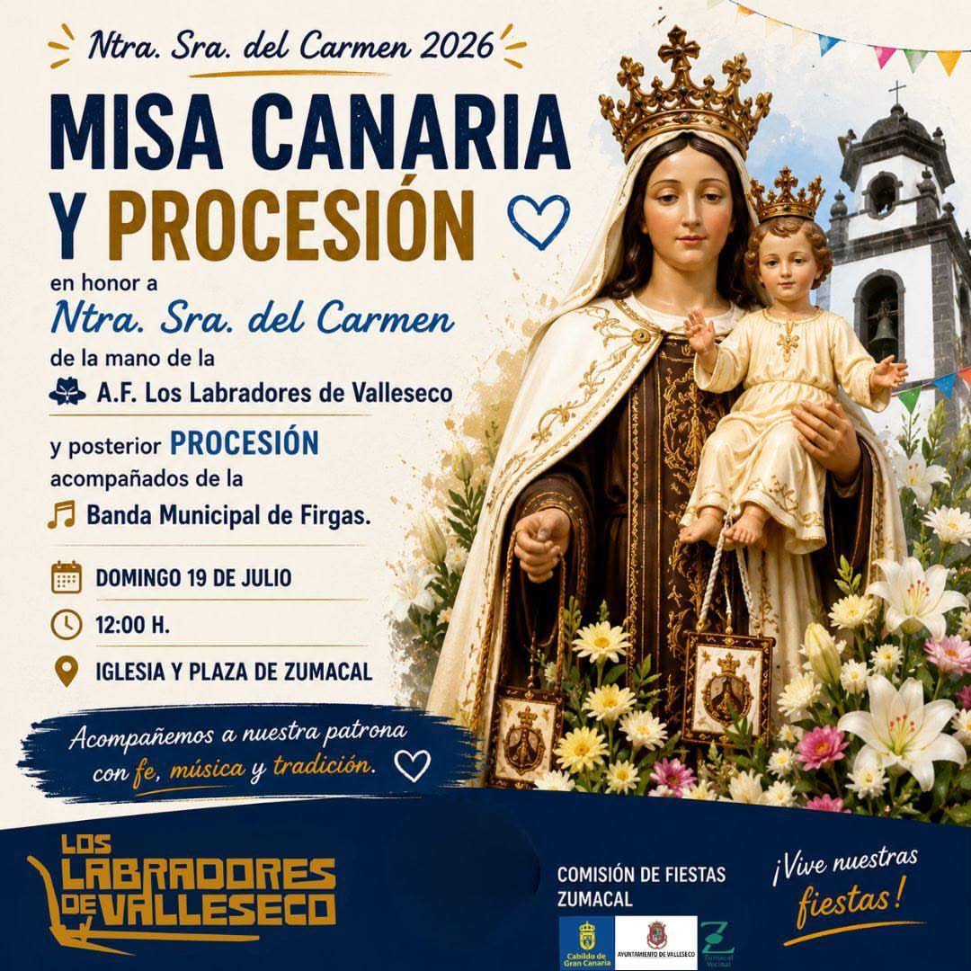 Canarian Mass and Procession in Honor of Our Lady of Carmen 2026