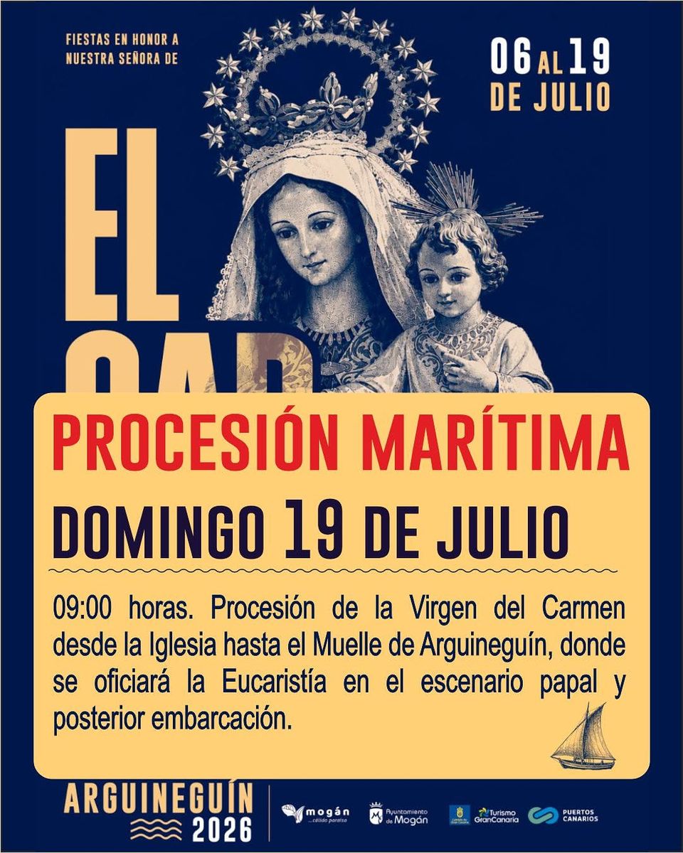 Maritime Procession of the Virgin of Carmen in Arguineguín