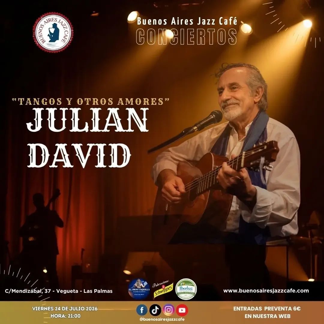 Recital íntimo de tangos de Julián David