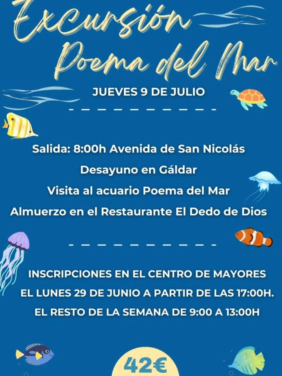 Seniors Excursion to Poema del Mar Aquarium