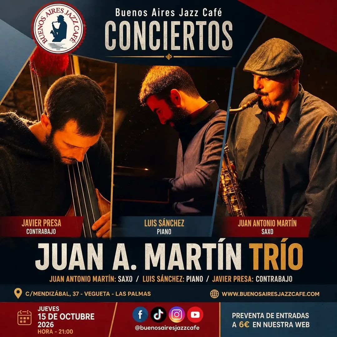 Trío de jazz acústico en Buenos Aires Jazz Café