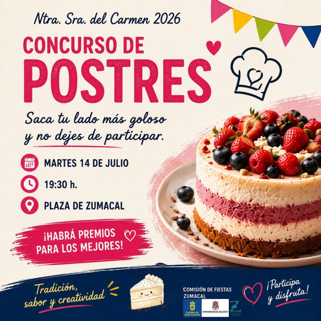 Concurso de Postres – Fiestas del Carmen 2026