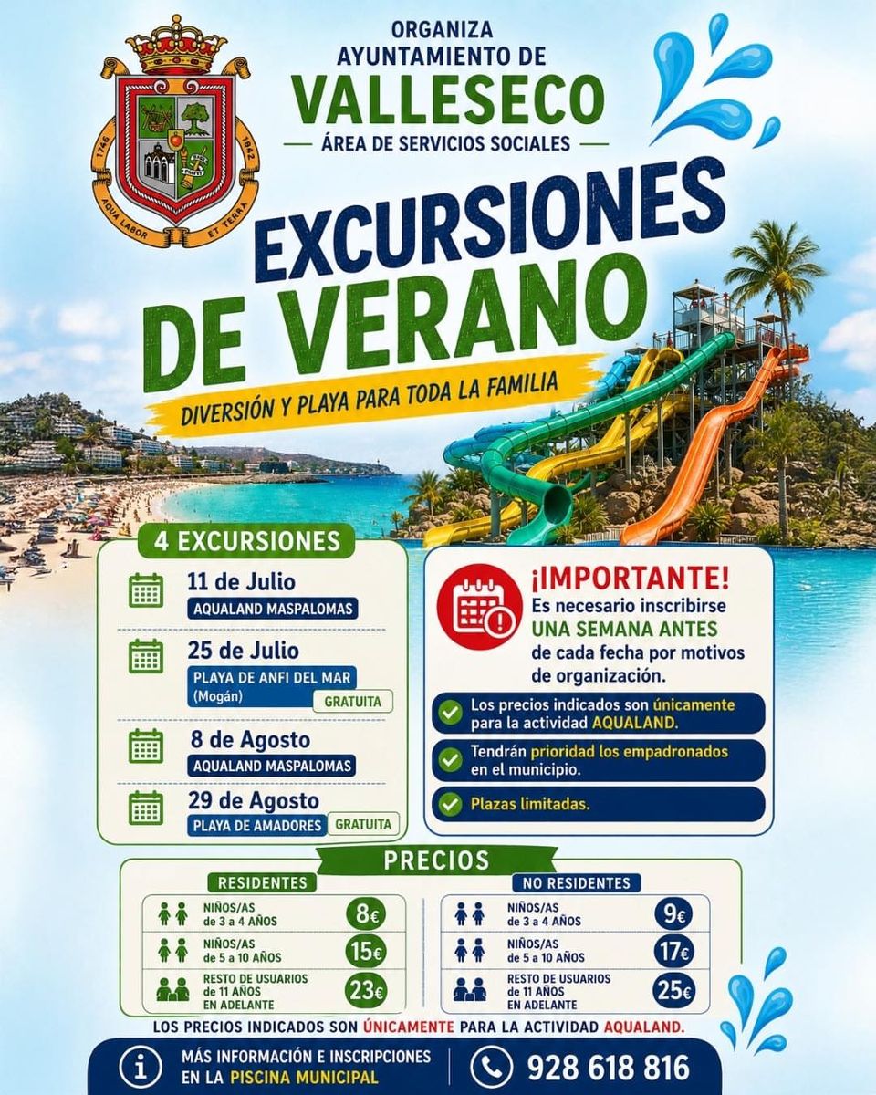 Excursion to Aqualand Maspalomas