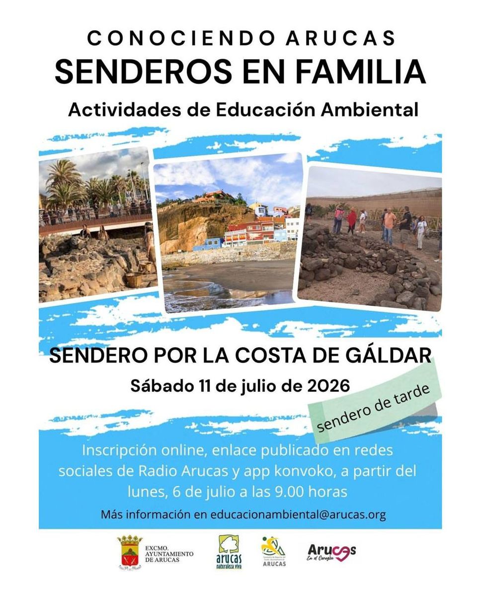 Sendero en Familia por la Costa de Gáldar