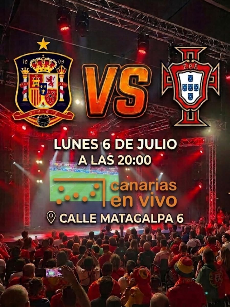 Spain Euro Match Screening at Canarias en Vivo