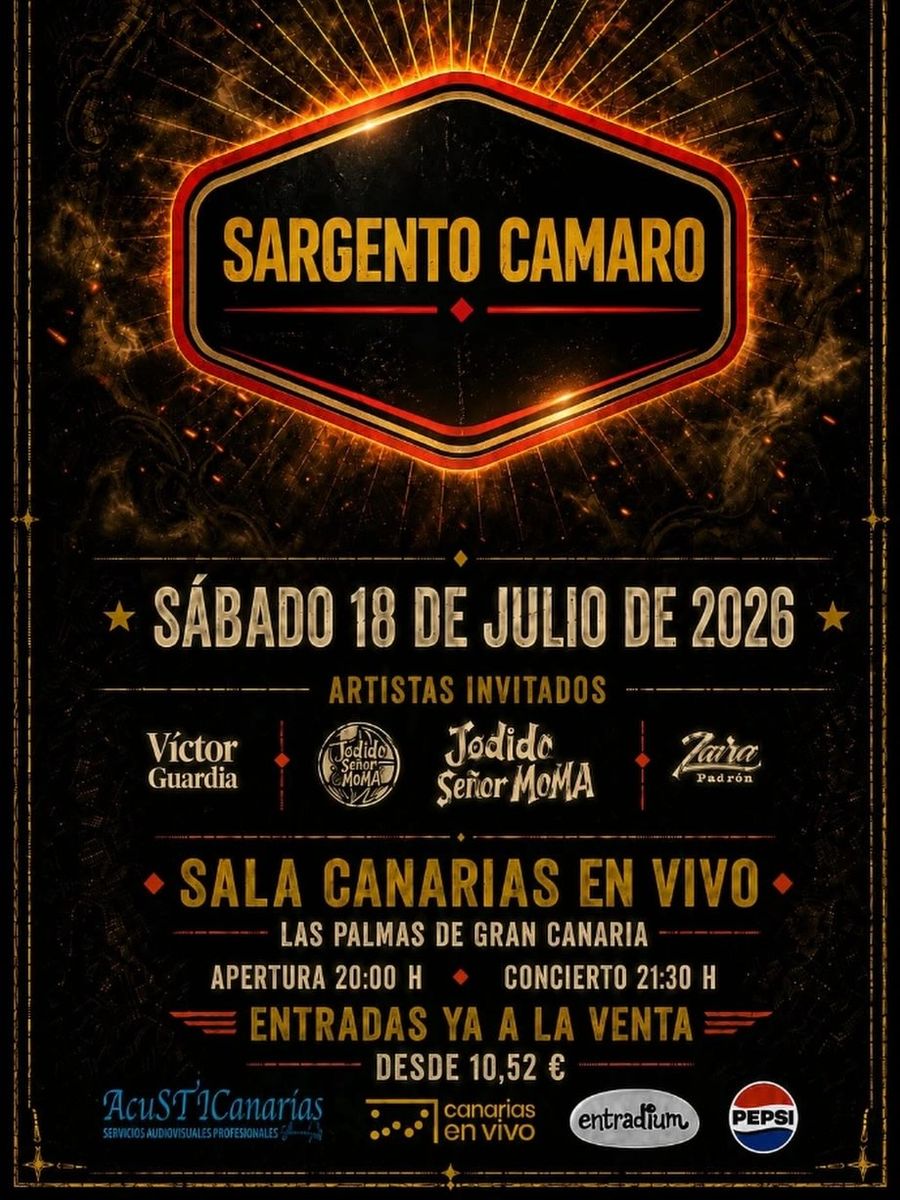 Sargento Camaro en directo en Canarias en Vivo