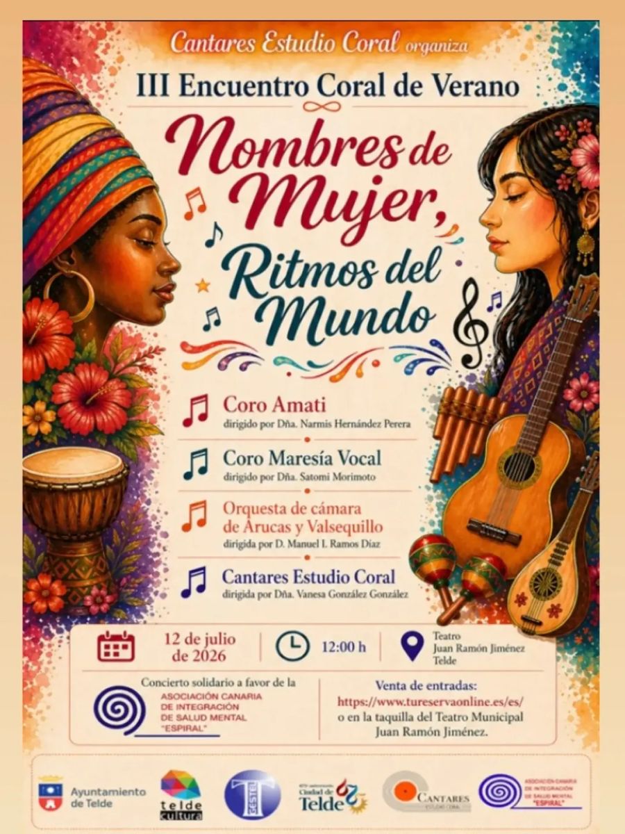 III Encuentro Coral de Verano: Nombres de Mujer, Ritmos del Mundo