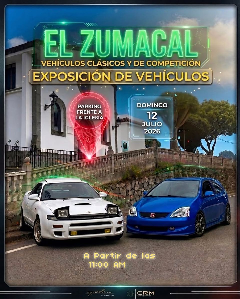 Exposición de vehículos clásicos y de competición en El Zumacal