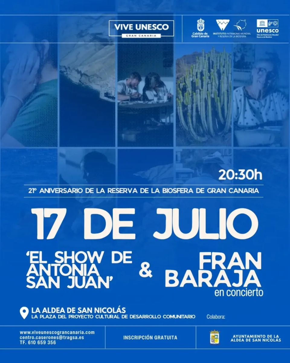 Noche de humor y música por el 21º aniversario de la Reserva de la Biosfera de Gran Canaria