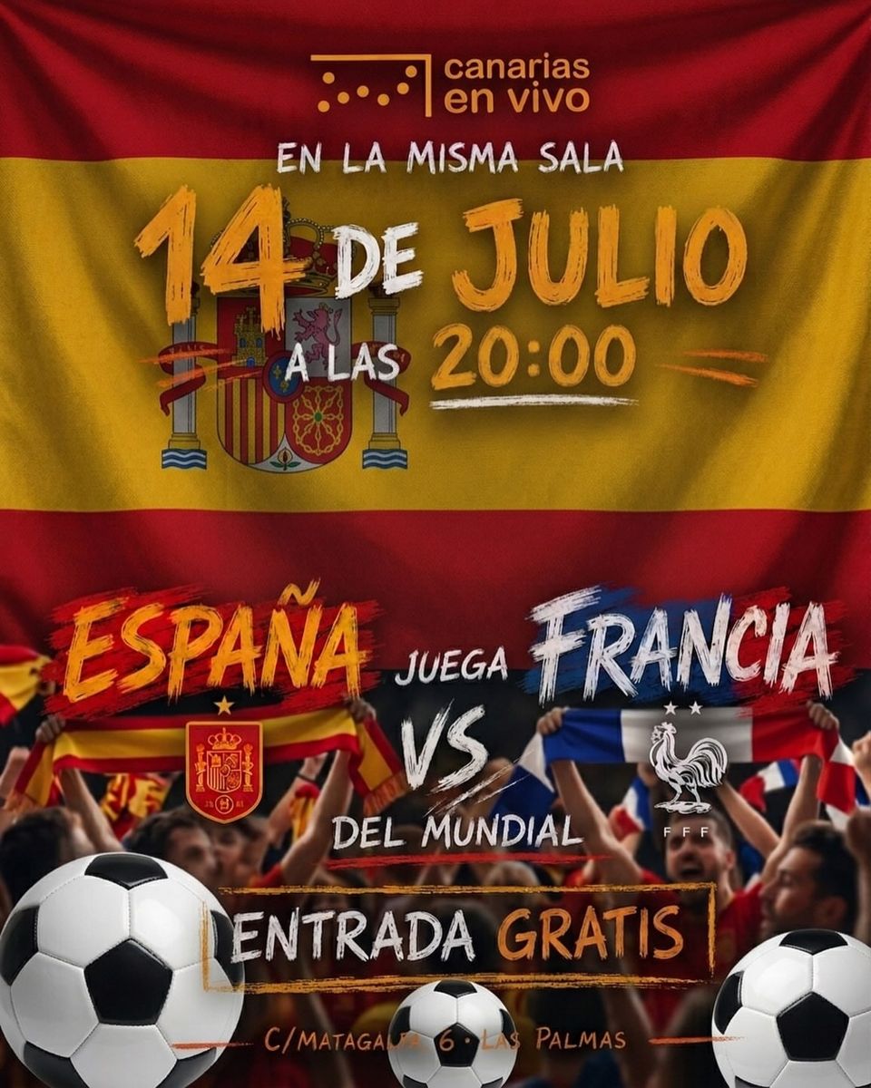 Partido España vs Francia en Pantalla Gigante