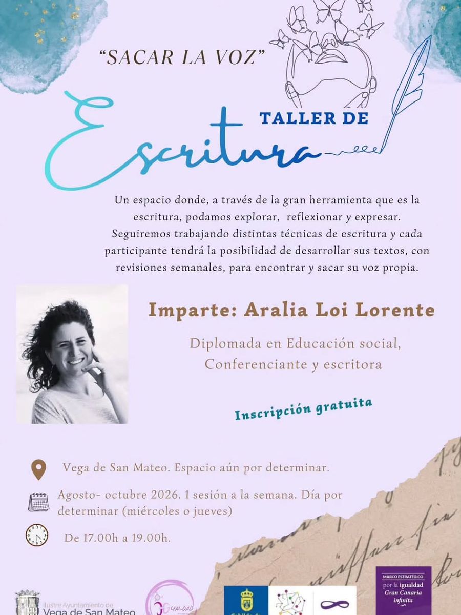 Taller de escritura Sacar la voz