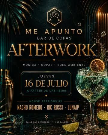 Afterwork de jueves con DJs en Me Apunto en San Bernardo