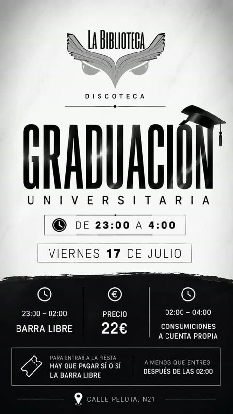 Fiesta de Graduación en La Biblioteca