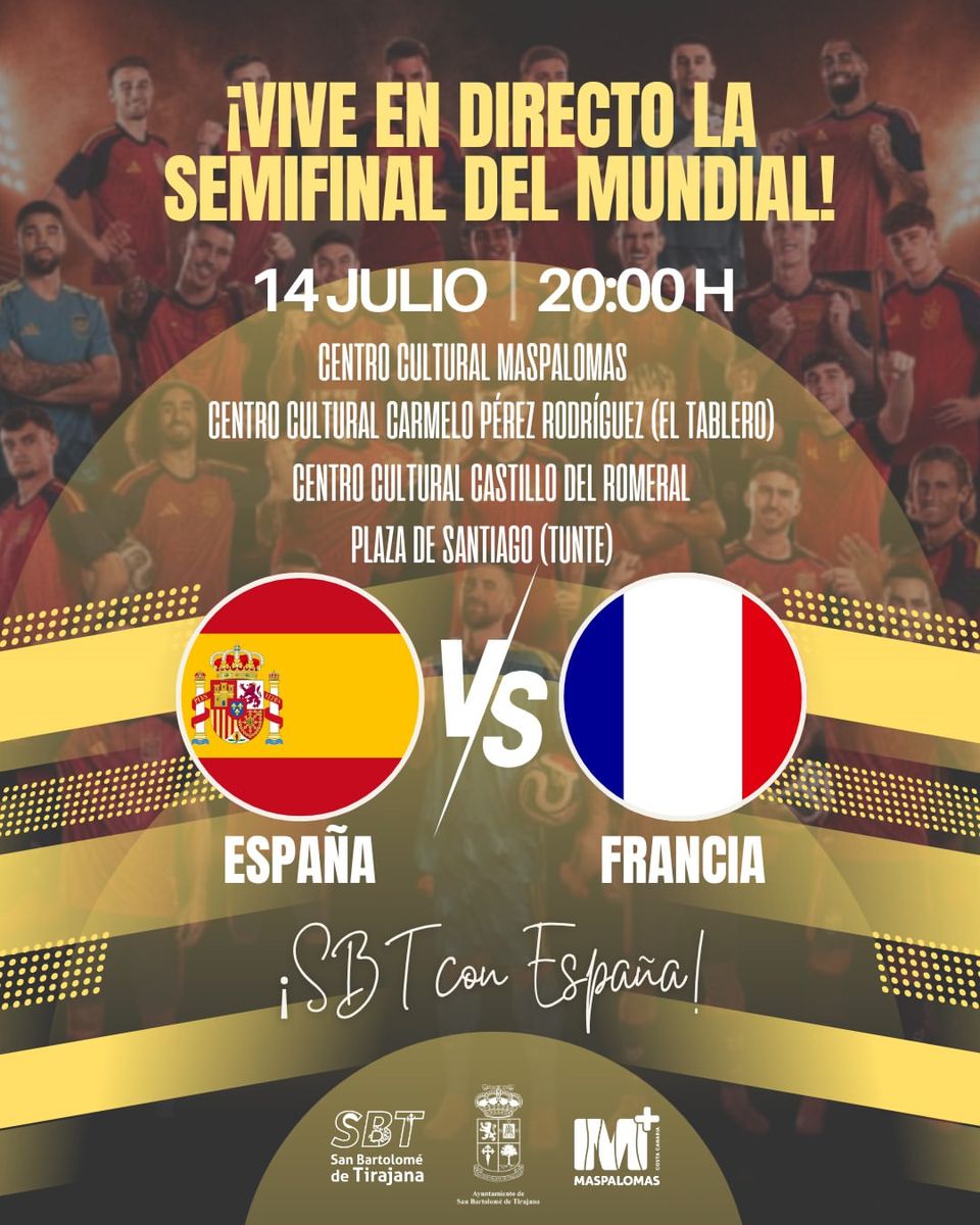 World Cup Semifinal: Spain vs France Giant Screen