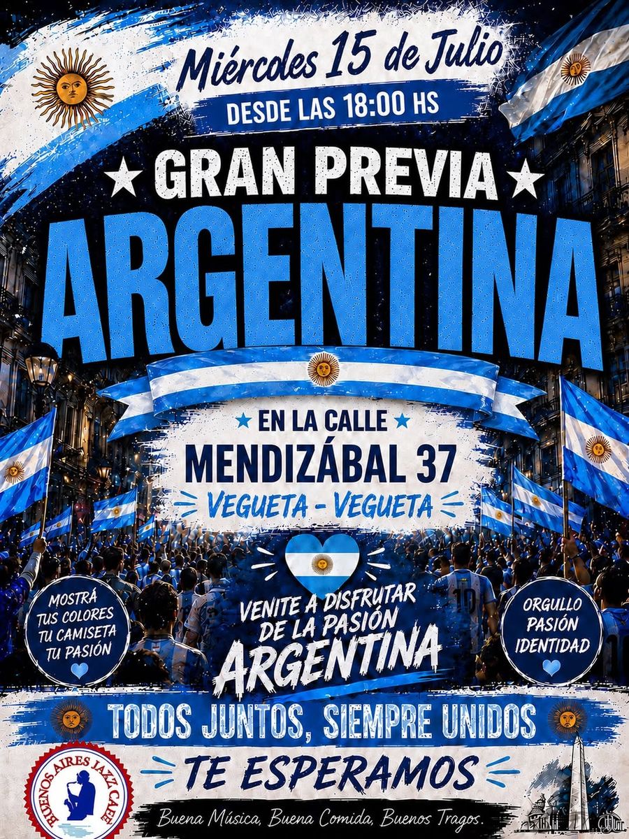 Argentina Pre-Match Party in Vegueta