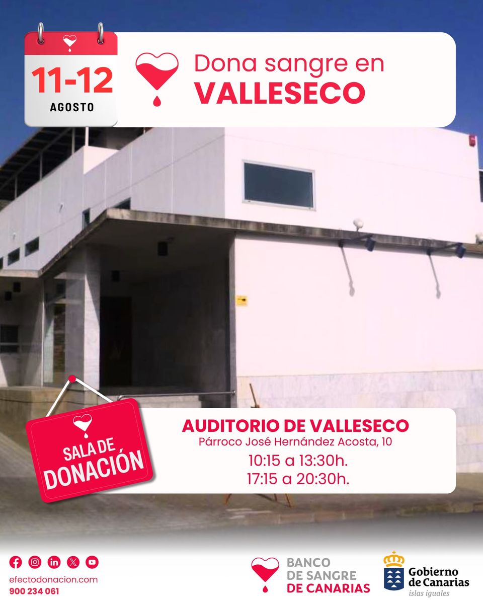 Campaña de Donación de Sangre en Valleseco