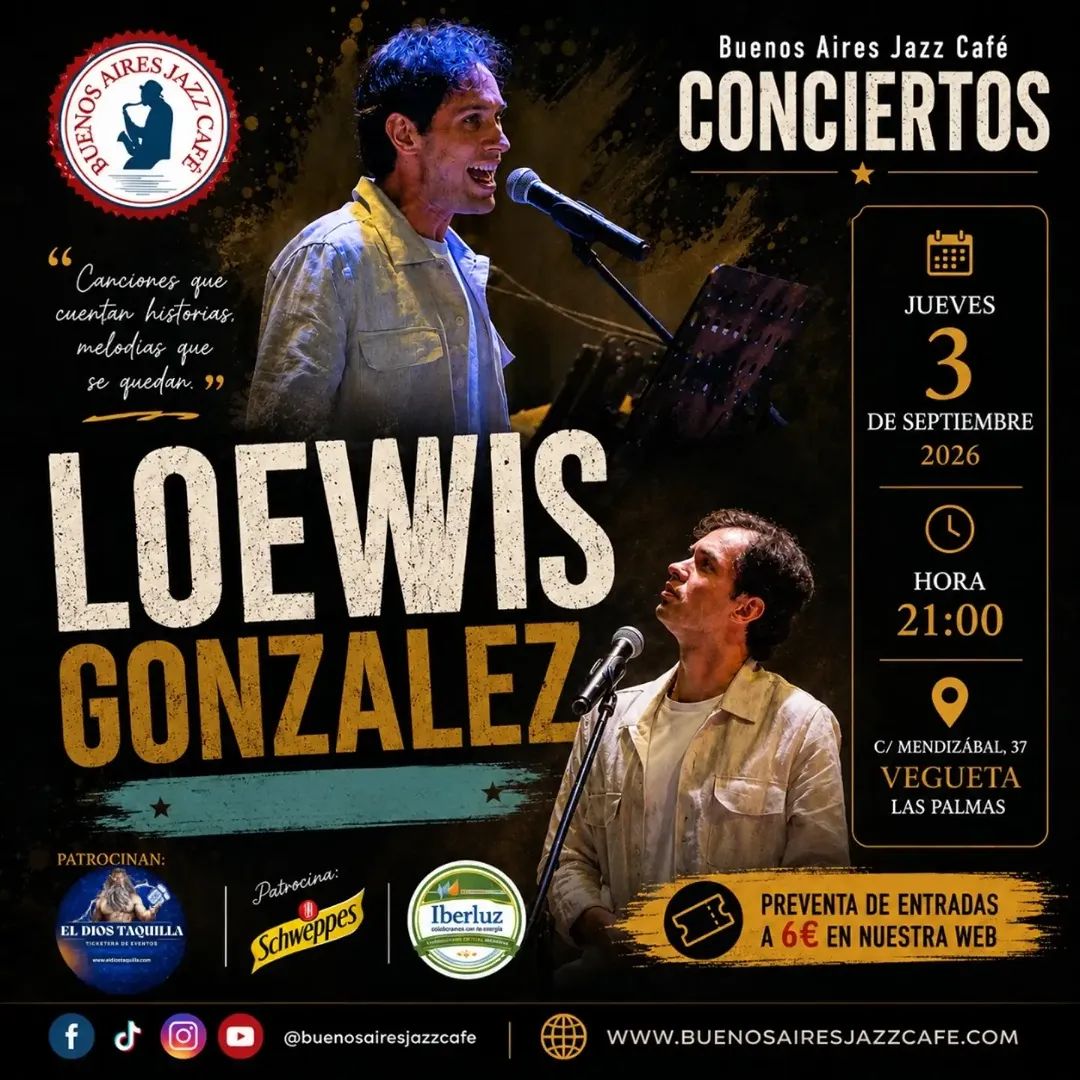 Concierto acústico de Loewis González