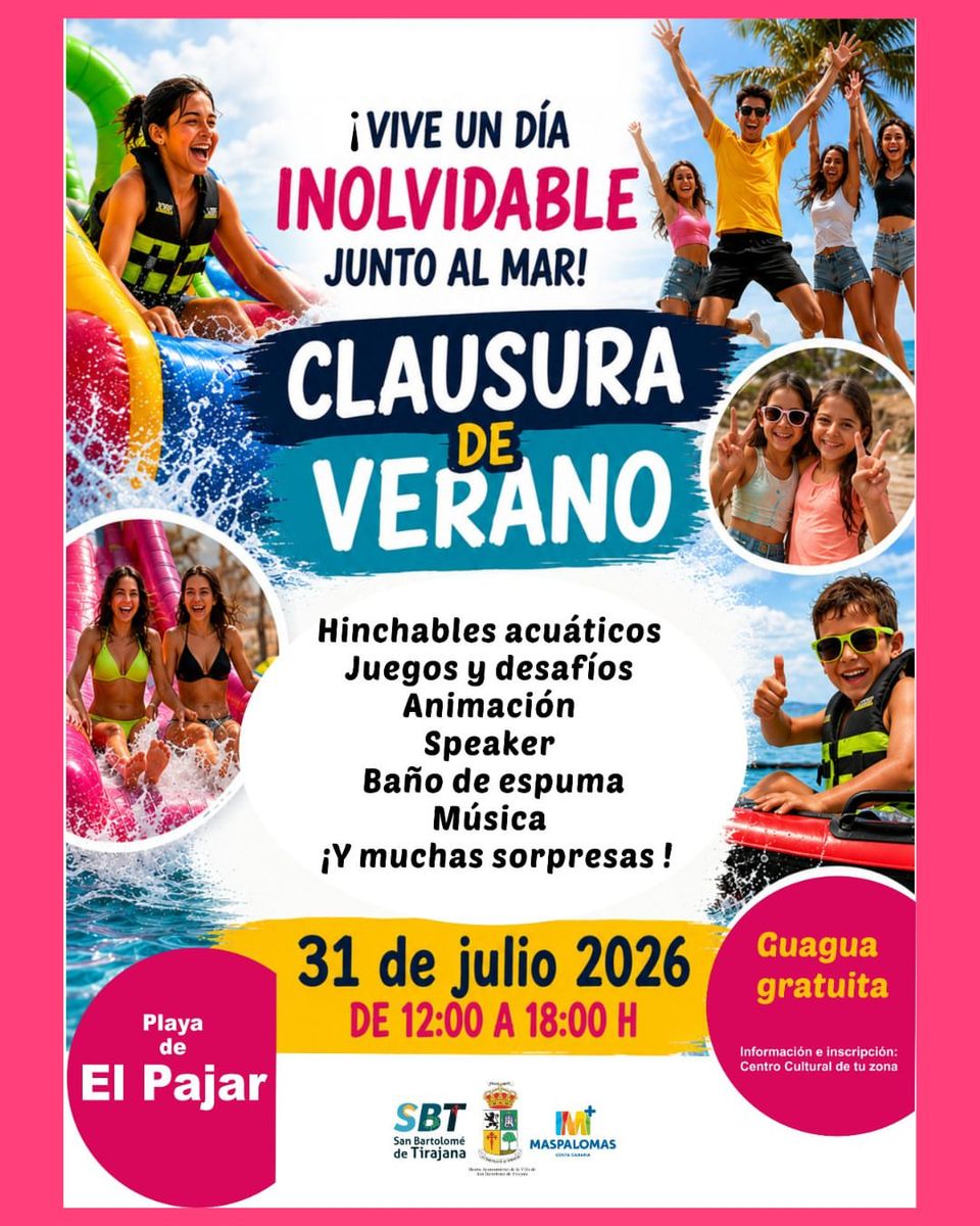 Summer 2026 Closing Party at El Pajar Beach