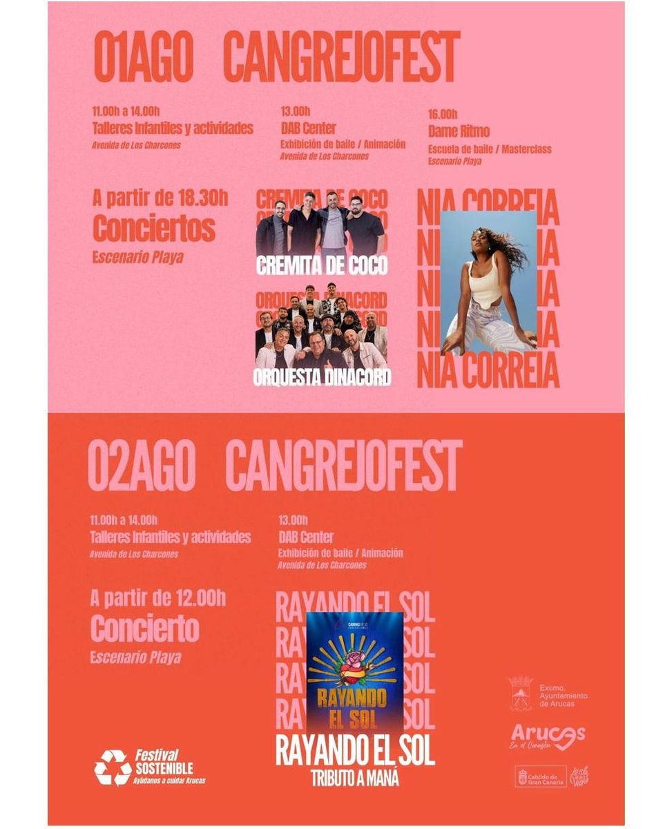 CangrejoFest26, festival de verano en Arucas