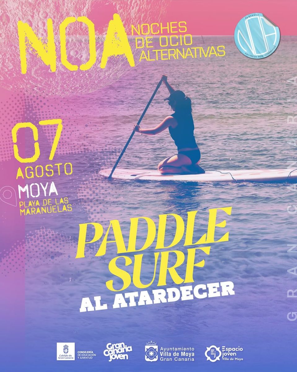 Paddle Surf al Atardecer para Jóvenes