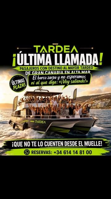 Tardeo en barco años 80 en Gran Canaria